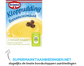 Dr. Oetker Kloppudding banaan aanbieding