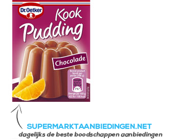 Dr. Oetker Kookpudding chocolade aanbieding