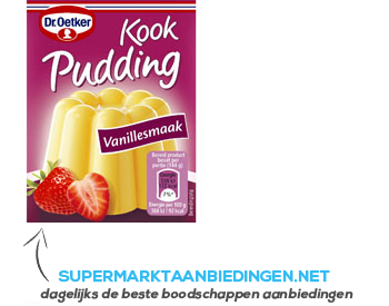 Dr. Oetker Kookpudding vanille aanbieding