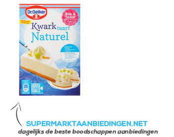 Dr. Oetker Kwarktaart naturel met bodem aanbieding