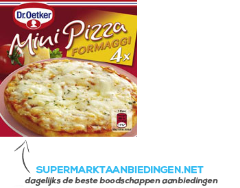 Dr Oetker Mini pizza formaggi aanbieding