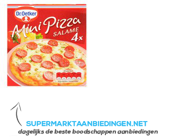 Dr Oetker Mini pizza salame aanbieding