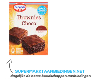 Dr. Oetker Mix voor brownies aanbieding