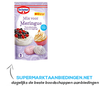 Dr. Oetker Mix voor meringue aanbieding