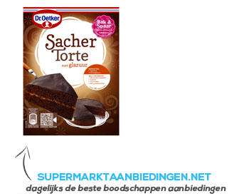 Dr. Oetker Mix voor sacher torte aanbieding