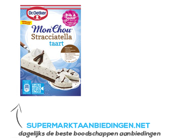 Dr. Oetker Monchoutaart stracciatella met bodem aanbieding