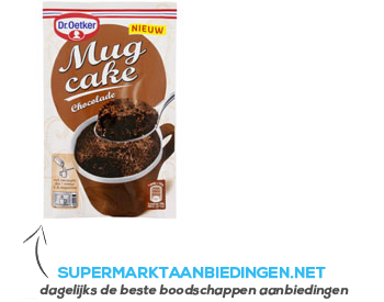 Dr. Oetker Mug cake chocolade aanbieding