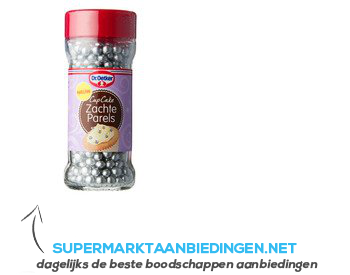 Dr. Oetker Parels zilver aanbieding