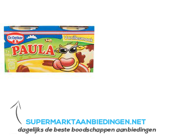 Dr. Oetker Paula vanille vla met chocolade vlekken