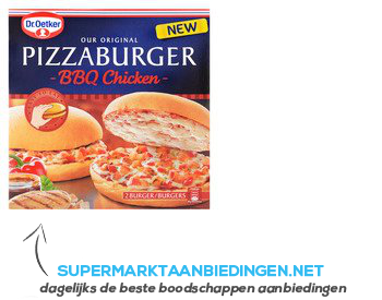 Dr. Oetker Pizzaburger BBQ chicken aanbieding