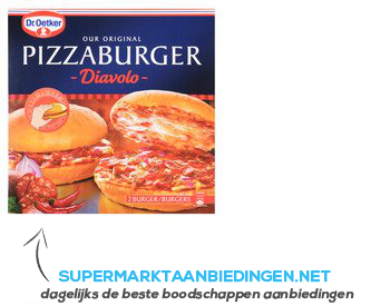 Dr. Oetker Pizzaburger diavolo aanbieding