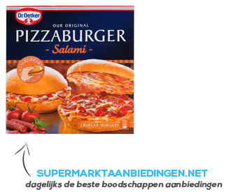 Dr. Oetker Pizzaburger salami aanbieding