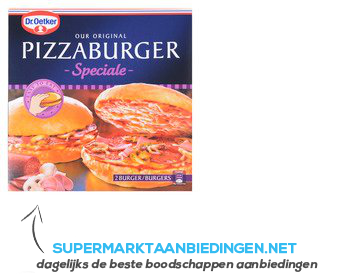 Dr. Oetker Pizzaburger speciale aanbieding