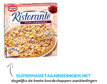 Dr. Oetker Ristorante pizza carbonara aanbieding