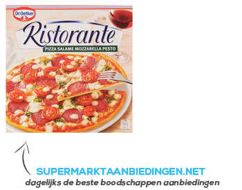 Dr. Oetker Ristorante salame mozzarella pesto aanbieding