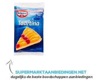 Dr. Oetker Taartina helder aanbieding