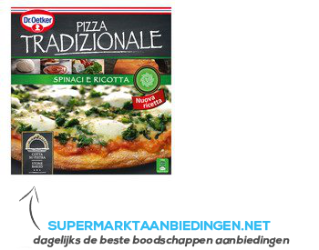 Dr. Oetker Tradizionale spinaci e ricotta aanbieding