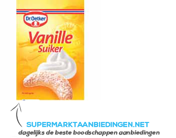 Dr. Oetker Vanillesuiker aanbieding