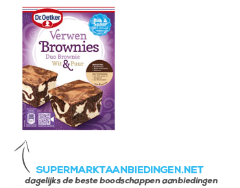 Dr. Oetker Verwen brownies duo aanbieding