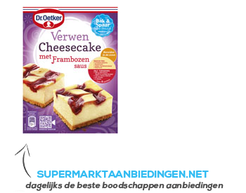 Dr. Oetker Verwen cheesecake aanbieding