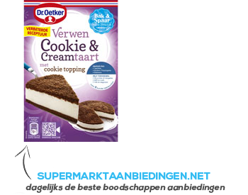Dr. Oetker Verwen cookie & cream taart aanbieding