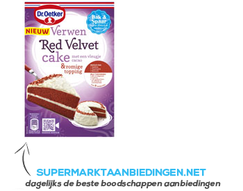 Dr. Oetker Verwen red velvet cake aanbieding