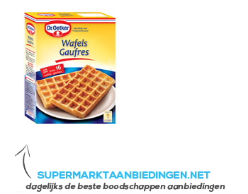 Dr. Oetker Wafels mix aanbieding