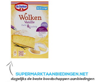 Dr. Oetker Wolken vanille aanbieding