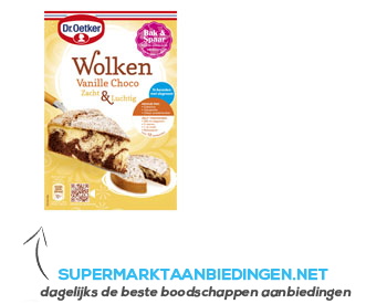 Dr. Oetker Wolken vanille chocolade aanbieding