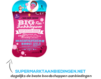 Dr. van der Hoog Big fun bubblegum masker aanbieding