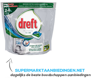 Dreft Vaatwastabletten platinum original aanbieding