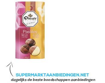 Droste Pastilles melk/ puur/ wit aanbieding