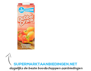 Dubbeldrank Aardbei-caja aanbieding