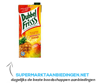 DubbelFrisss Ananas & mango aanbieding