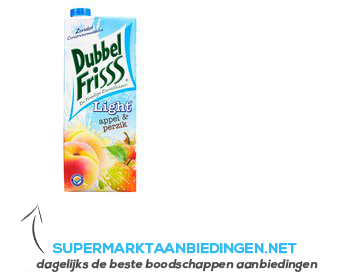 DubbelFrisss Appel & perzik light aanbieding