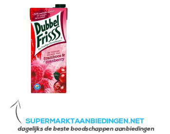 DubbelFrisss Framboos & cranberry aanbieding