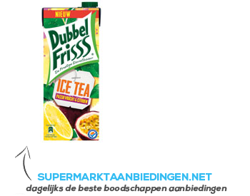 DubbelFrisss Ice tea passievrucht & citroen aanbieding