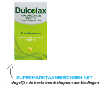 Dulcolax Maagsapresistente tabletten aanbieding