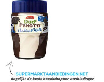 Duo Penotti Cookies & milk aanbieding