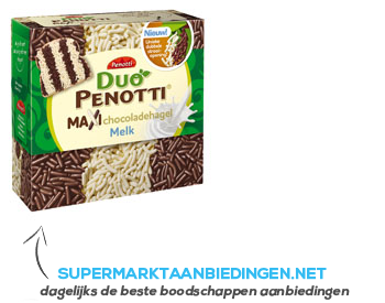 Duo Penotti Maxi chocoladehagel melk aanbieding