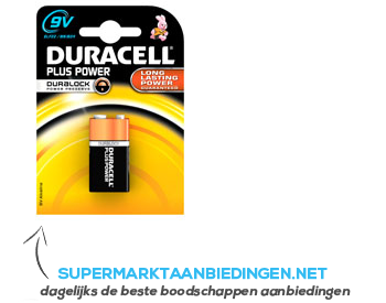 Duracell Batterijen 9V plus power aanbieding