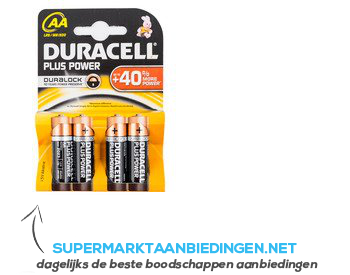 Duracell Batterijen AA plus power aanbieding