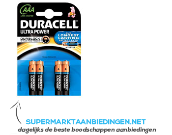 wat betreft Missionaris rechtbank Duracell Batterijen AAA ultra power aanbieding | Supermarkt Aanbiedingen