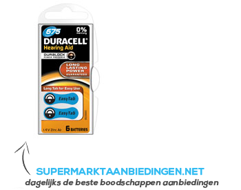 Duracell Hearing aid 675 duralock aanbieding