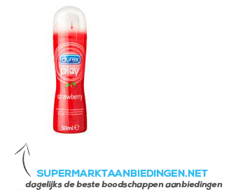 Durex Glijmiddel play strawberry aanbieding