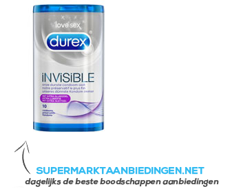 Durex Invisible met extra glijmiddel aanbieding