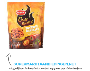 Duyvis Oven roasted borrelnootjes sweet paprika aanbieding