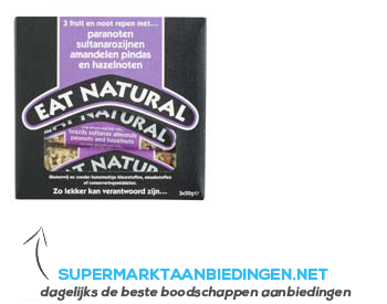 Eat Natural BSA fruit en noot repen aanbieding