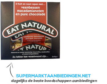 Eat Natural Cranberry/ macadamia/ chocolade aanbieding