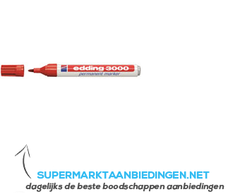 Edding Marker 3000 rood aanbieding